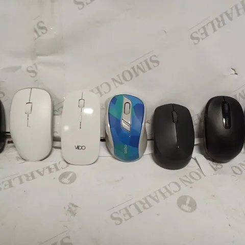 7 X ASSORTED COMPUTER MICE, MODELS, BRANDS & COLOURS VARY 