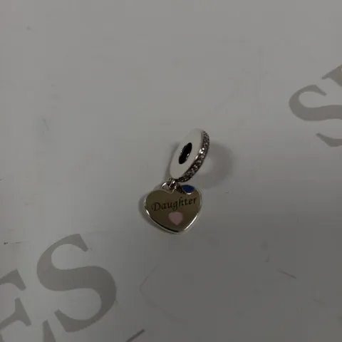 PANDORA DAUGHTER HEART SILVER CHARM	