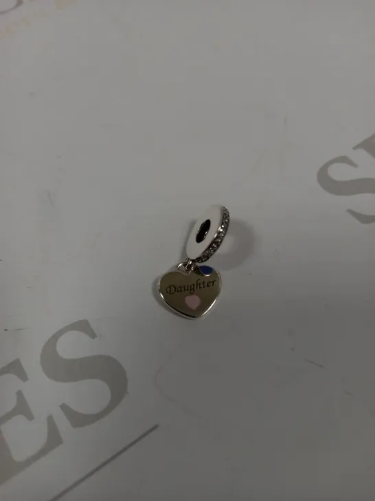 PANDORA DAUGHTER HEART SILVER CHARM	