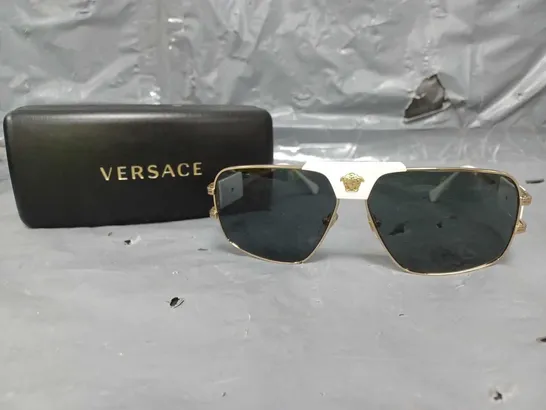 VERSACE PILLOW METAL SUNGLASSES GOLD