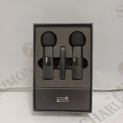 BOXED WIRELESS LAVALIER MICROPHONE. 