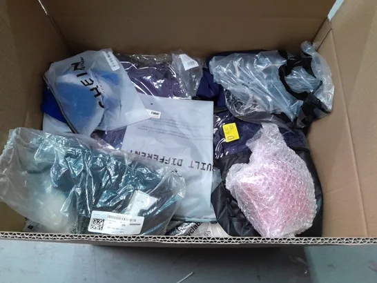 LARGE QUANTITY OF ASSORTED BAGGED CLOTHING ITEMS TO INCLUDE BUILT DIFFERENT, SHEIN AND SADYCE