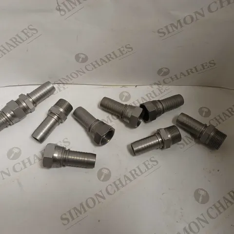 BOX OF APPROX 8 MALE HOSE TAIL CONNECTORS