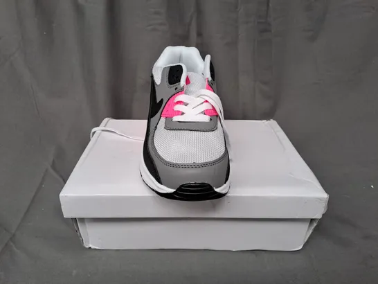 BOXED PAIR OF AIR MAX IN PINK/BLACK/GREY UK SIZE 5