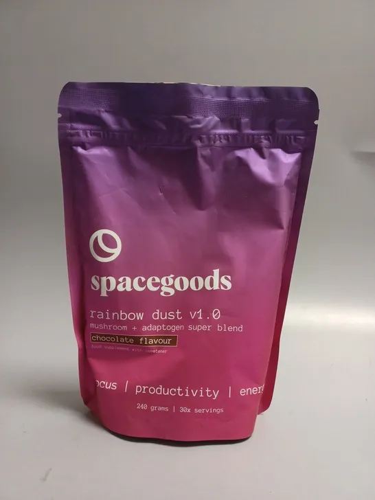 SEALED SPACEGOODS RAINBOW DUST V1.0 MUSHROOM & ADAPTOGEN SUPER BLEND - 240G