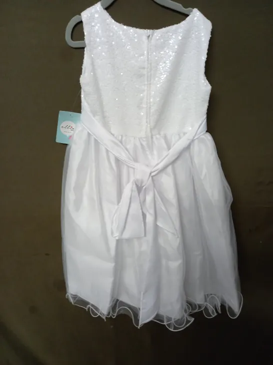 ELLIE KIDS OCCASIONAL DRESS IN WHITE - 6