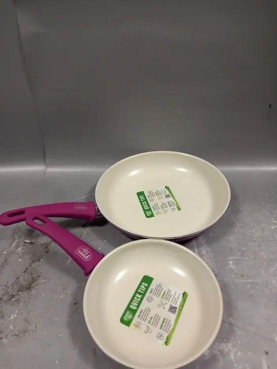 BOXED GREEN LIFE 7" & 10" OPEN FRYPAN SET 