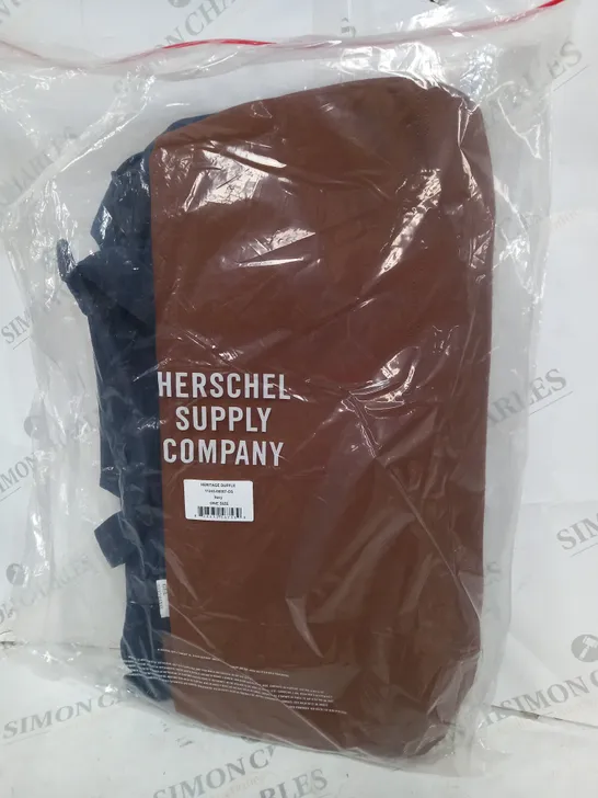 BAGGED HERSCHEL NAVY/BROWN BAG