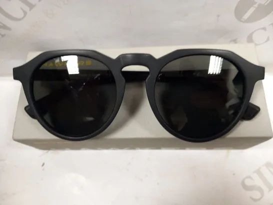 BOXED HAWKERS WARWICK RAW POLARIZED BLACK SUNGLASSES