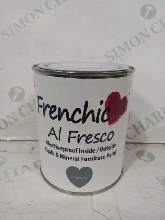 FRENCHIC AL FRESCO CHALK & MINERAL FURNITURE PAINT IN GREY (750ML)