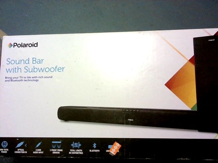 POLAROID SOUNDBAR WITH SUBWOOFER 3190463Simon Charles Auctioneers