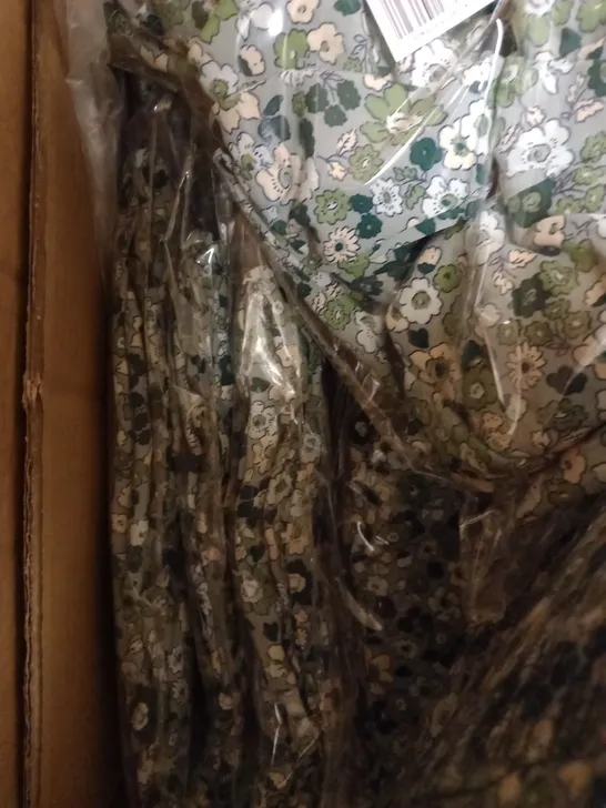 BOX OF APPROX 25 BRAND NEW COTTON:ON WINDSOME CURVE MARY MIDI DRESS - DUSTY LUSH GREEN SIZE AUS 16 