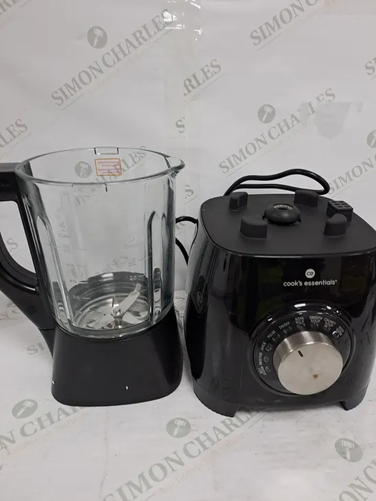 BOXED COOK'S ESSENTIALS 1.75L SOUP MAKER & BLENDER BLACK