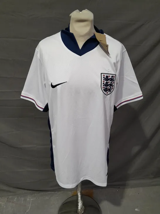 NIKE FOOTBALL ENGLAND JERSEY IN WHITE/BLUE SIZE L