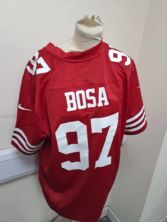 SAN FRANSISCO 49ERS JERSEY - BOSA PRINTED NAME SIZE L 