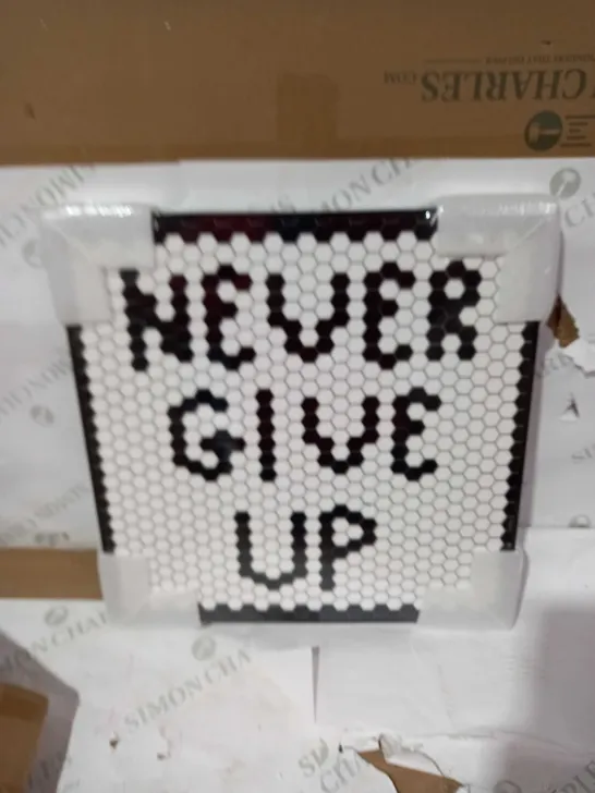 BUNDLE BERRY WALL ART - NEVER GIVE UP 