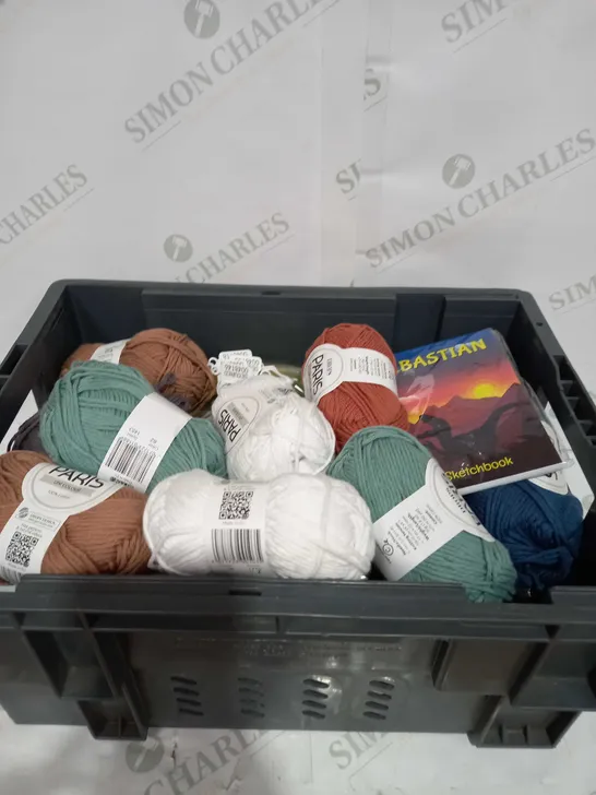 BOX TO CONTAIN APPROX 30 X ASSORTED HOUSEHOLD PRODUCTS, INCLUDES COTTON ROLLS, LOCKS, PLIERS ETC