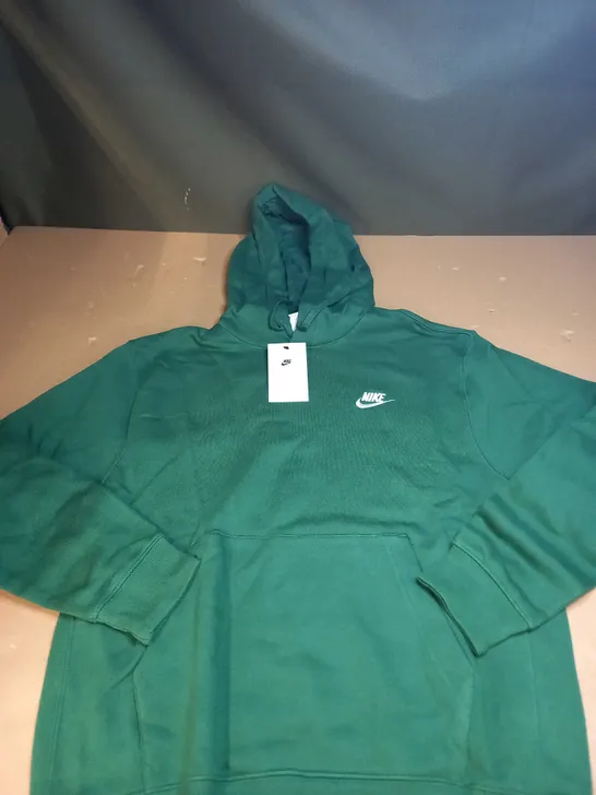 MNE NIKE LOGO HOODY IN GREEN SIZE M