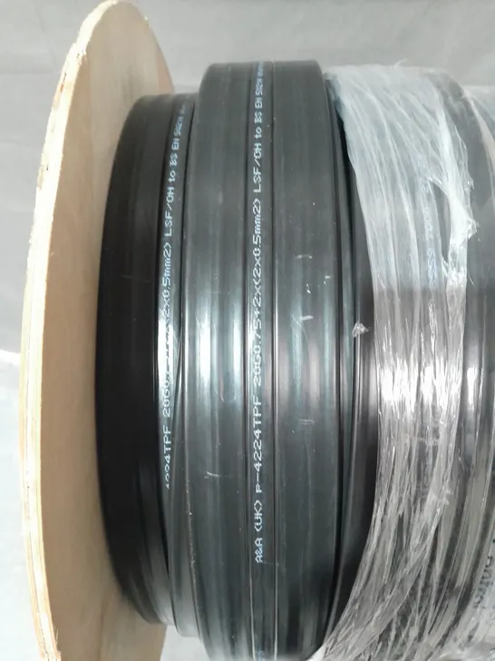 45M SPOOL OF BLACK PLASTIC STRIP