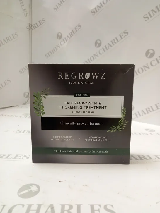 REGROWZ HAIR REGROWTH AND THICKENING TREATMENT 3 MONTH PROGRAM FOR MEN