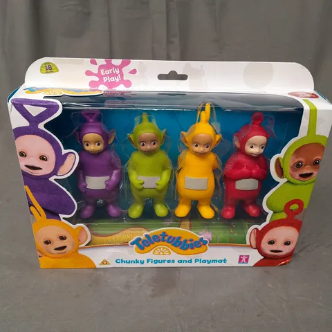 TELETUBBIES CHUNKY FIGURES AND PLAYMAT