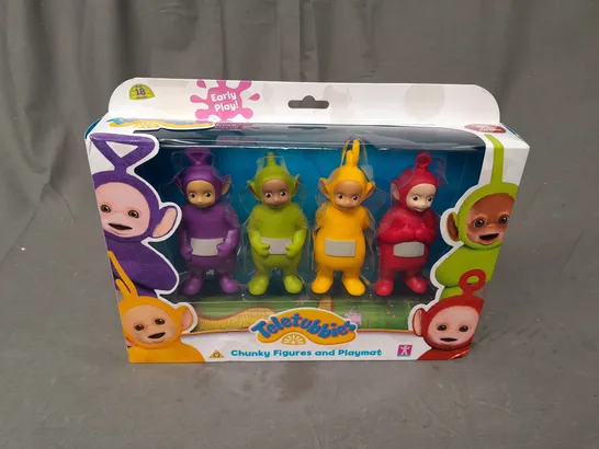 TELETUBBIES CHUNKY FIGURES AND PLAYMAT