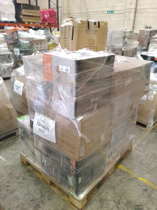 PALLET OF APPROXIMATELY 23 UNPROCESSED RAW RETURN HOUSEHOLD AND ELECTRICAL GOODS TO INCLUDE;