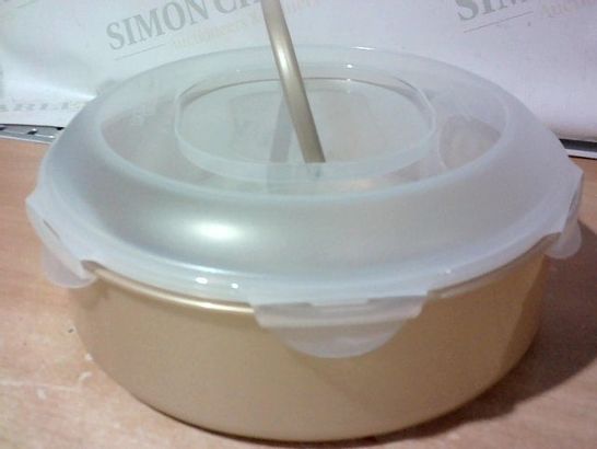 LOCK & LOCK ROUND CAKE CONTAINER WITH CARRY HANDLE AND LIFT TRAY