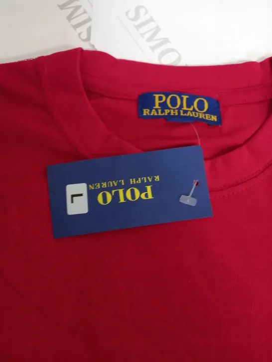 RALPH LAUREN POLO RED LOGO TSHIRT-LARGE