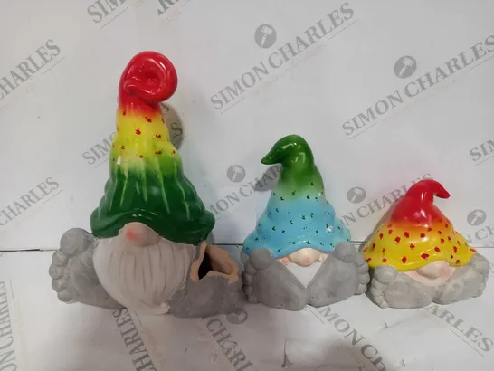 HOME2GARDEN SET OF 3 GNOMES