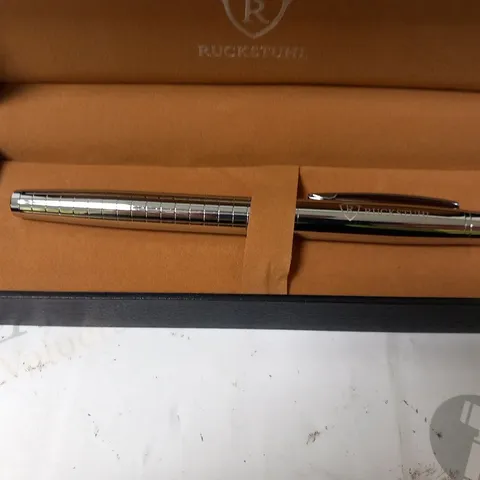 RUCKSTUHL STAINLESS STEEL LUXURY PEN IN GIFT BOX – HAND ASSEMBLED 