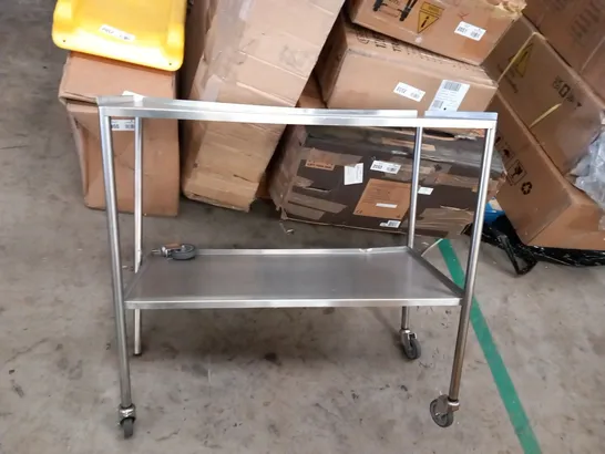 2 TIER STAINLESS STEEL EQUIPMENT TABLE