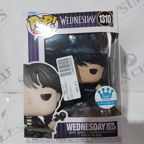 BOXED FUNKO POP TELEVISION WEDNESDAY 1310 - WEDNESDAY WITH CELLO COLLECTIBLE VINYL FIGURE