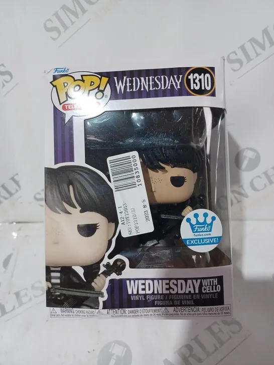 BOXED FUNKO POP TELEVISION WEDNESDAY 1310 - WEDNESDAY WITH CELLO COLLECTIBLE VINYL FIGURE