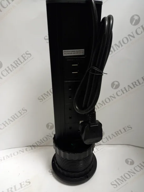 BOXED POP UP TOWER SOCKET BLACK TOP 