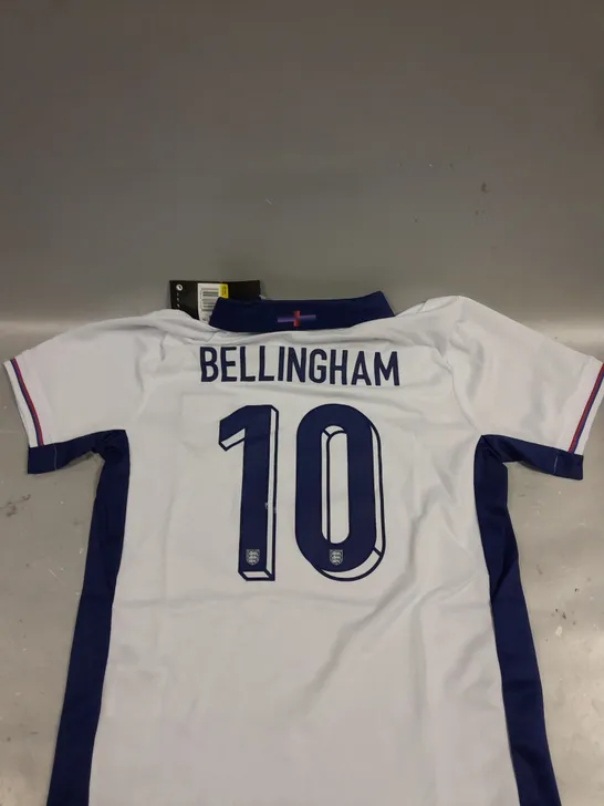 CHILDRENS ENGLAND HOME TEAM JERSEY BELLINGHAM 10 - 22