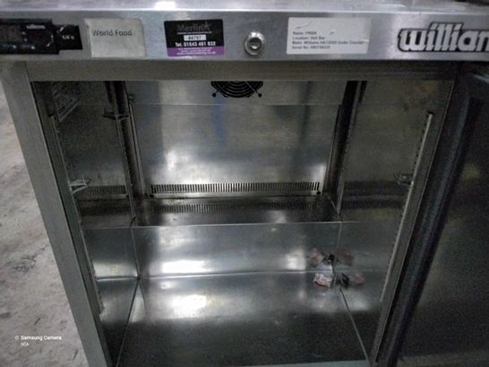 WILLIAMS UNDER COUNTER COMMERCIAL FRIDGE A135SS