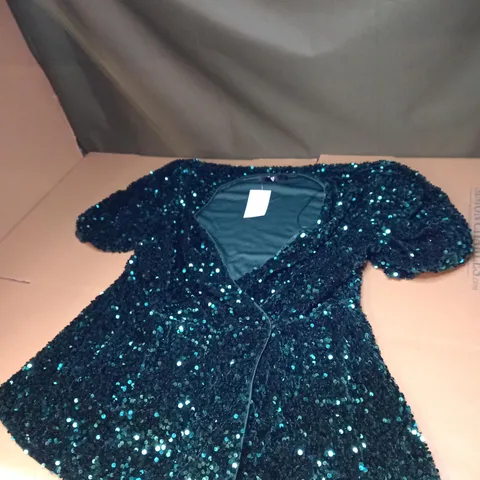 WOMENS SEQUIN DRESS/BLAZER IN GREEN SIZE UNSPECIFIED