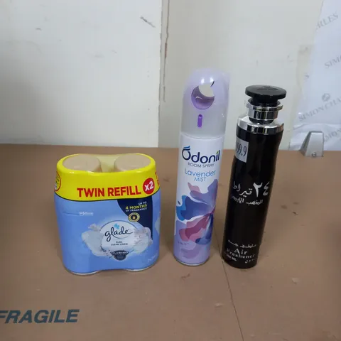 APPROXIMATELY 15 AEROSOL AIR FRESHENERS TO INCLUDE GLADE REFILLS