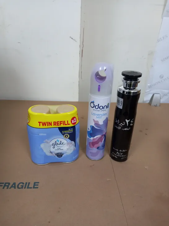 APPROXIMATELY 15 AEROSOL AIR FRESHENERS TO INCLUDE GLADE REFILLS