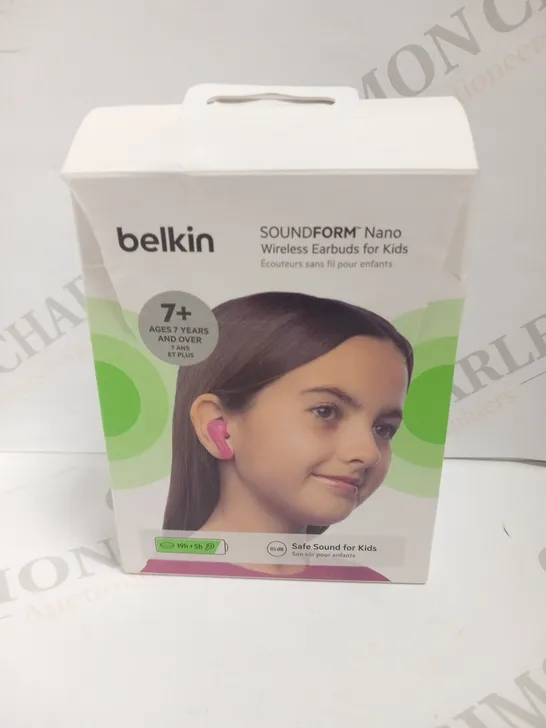 BOXED BELKIN SOUNDFORM NANO WIRELESS EARBUDS FOR KIDS