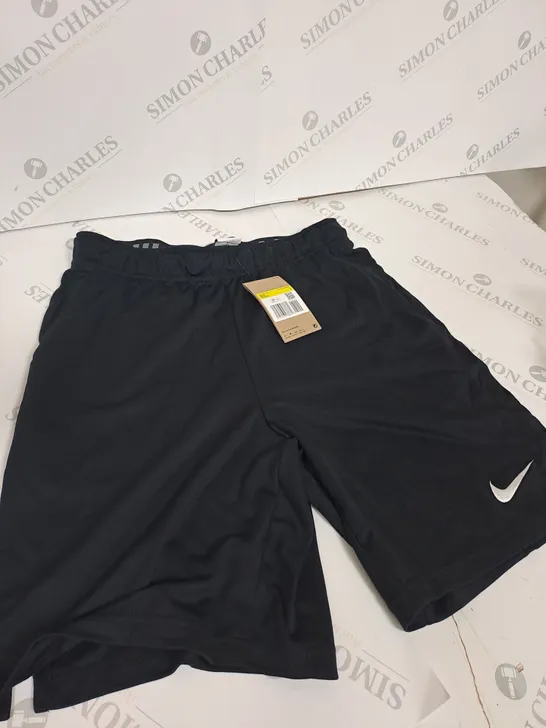 MENS BLACK COTTON NIKE SHORTS - SIZE SMALL