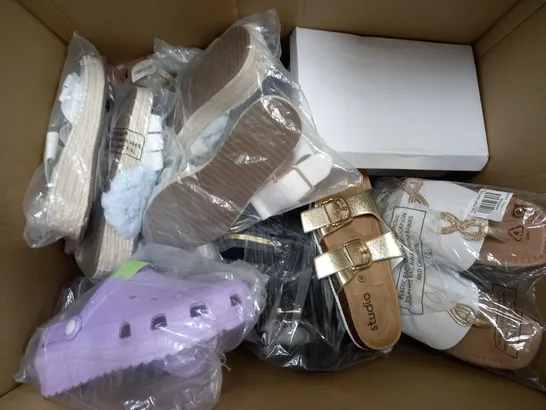 BOX OF APPROXIMATELY 20 ASSORTED PAIRS OF SHOES TO INCLUDE STUDIO, KRUSH, ETC