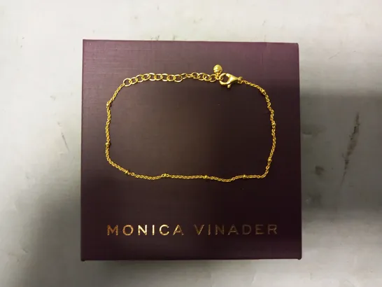 BOXED MONICA VINADER BRACELET IN GOLD EFFECT