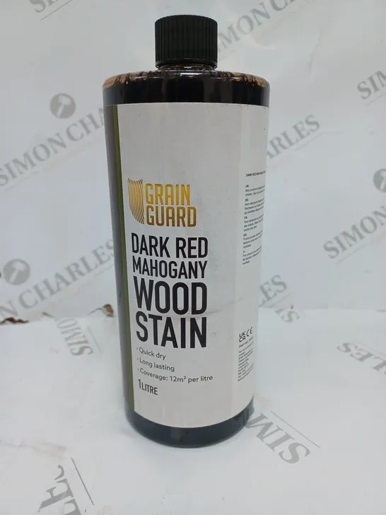 GRAIN GUARD WOOD STAIN DARK RED MAHOGANY 1L