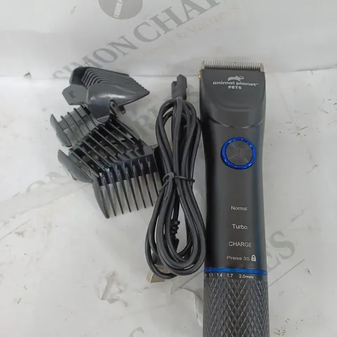 BOXED ANIMAL PLANET PETS DUO SPEED CORDLESS RECHARGEABLE DOG CLIPPERS 