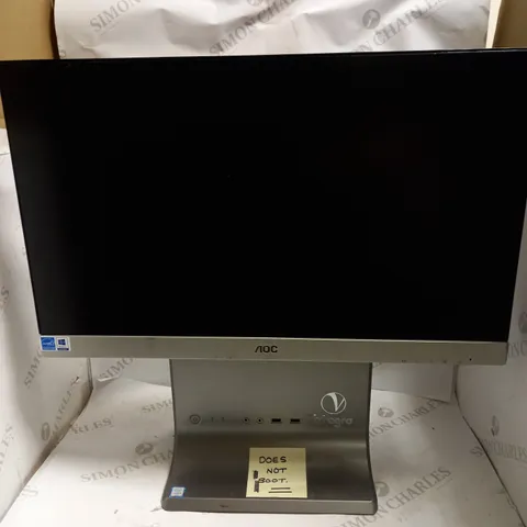 VIGLEN INTEGRA DESKTOP WITH MOUNTED AOC MONITOR [COLLECTION ONLY]