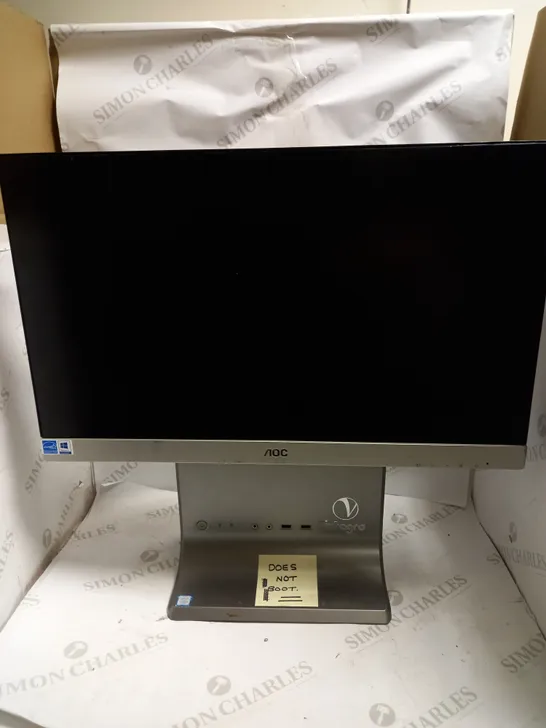 VIGLEN INTEGRA DESKTOP WITH MOUNTED AOC MONITOR [COLLECTION ONLY]