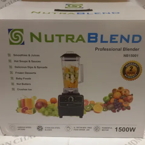 NUTRABLEND PROFESSIONAL BLENDER 1500W - BLACK