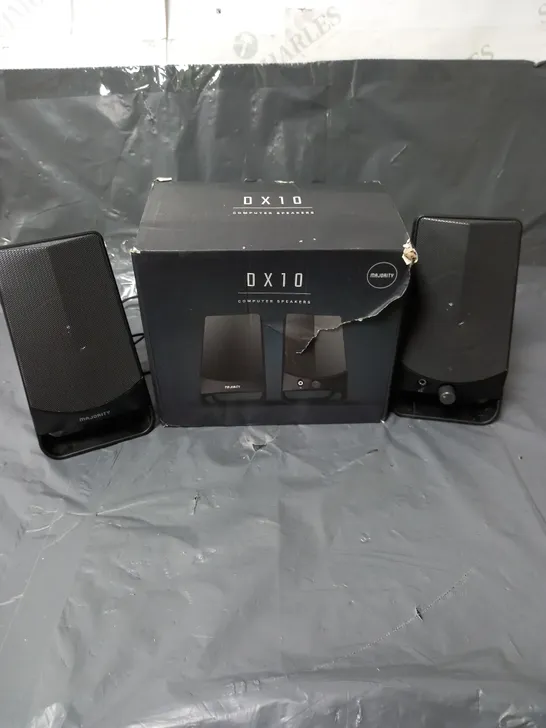 BOXED MAJORITY OX10 COMPUTER SPEAKERS 